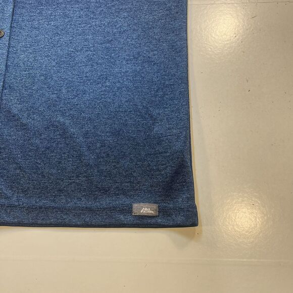 Y2K 90S NO FEAR Shiny Blue Short Sleeve SHIRT Sz Mens XL Retro Cali Skater - Picture 3 of 5